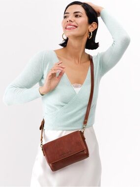 Portland Leather almost PERFECT' METRO CROSSBODY Nutmeg